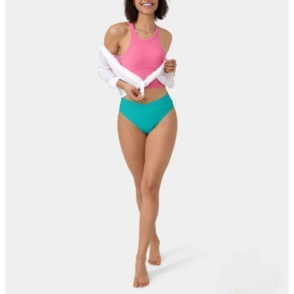 HALARA SWIMWEAR Crossover Bikini Bottom Swimsuit | SMALL - Picture 7 of 8